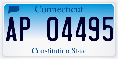 CT license plate AP04495