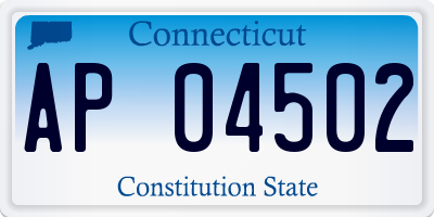 CT license plate AP04502