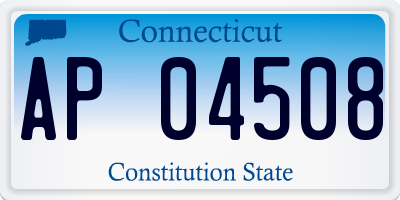 CT license plate AP04508