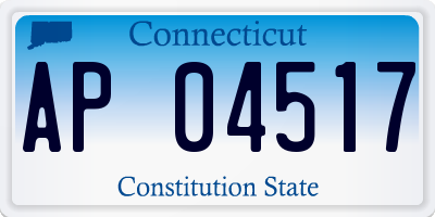 CT license plate AP04517