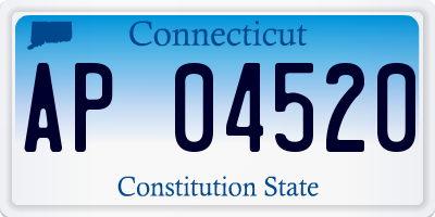 CT license plate AP04520