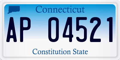 CT license plate AP04521