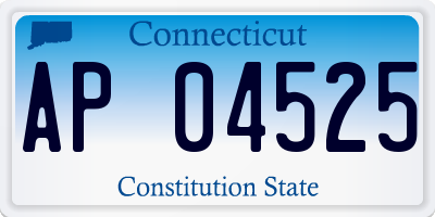 CT license plate AP04525