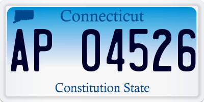 CT license plate AP04526