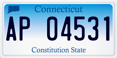CT license plate AP04531