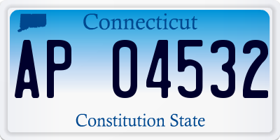 CT license plate AP04532