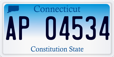 CT license plate AP04534
