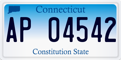 CT license plate AP04542