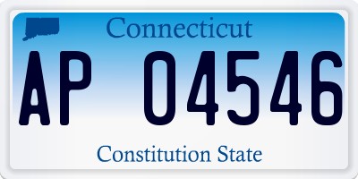 CT license plate AP04546