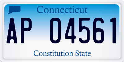 CT license plate AP04561