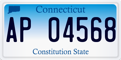 CT license plate AP04568