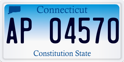 CT license plate AP04570