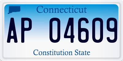CT license plate AP04609