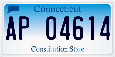 CT license plate AP04614