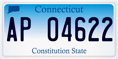 CT license plate AP04622