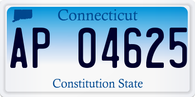 CT license plate AP04625