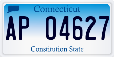 CT license plate AP04627
