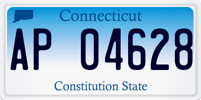 CT license plate AP04628