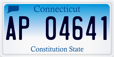 CT license plate AP04641