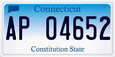 CT license plate AP04652