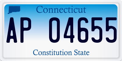CT license plate AP04655