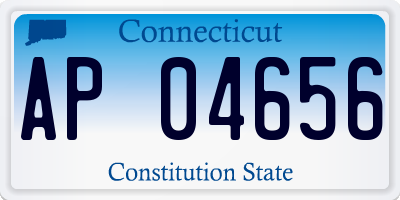 CT license plate AP04656