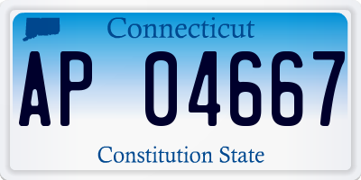 CT license plate AP04667