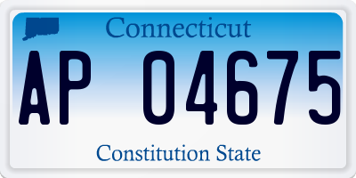 CT license plate AP04675