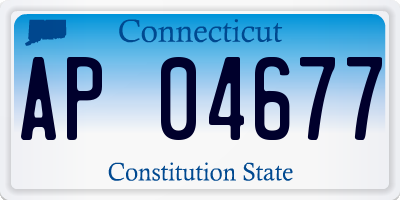 CT license plate AP04677