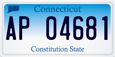 CT license plate AP04681