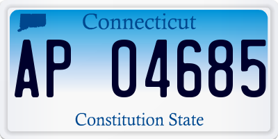 CT license plate AP04685