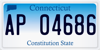 CT license plate AP04686