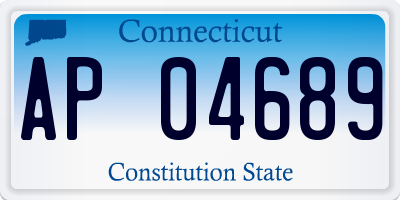 CT license plate AP04689