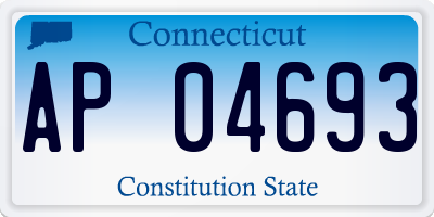 CT license plate AP04693