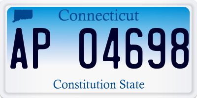 CT license plate AP04698
