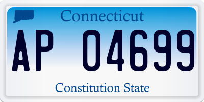 CT license plate AP04699