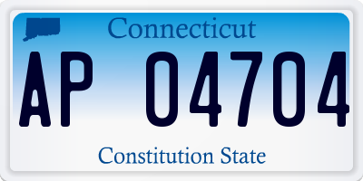 CT license plate AP04704