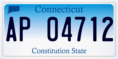 CT license plate AP04712