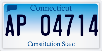 CT license plate AP04714