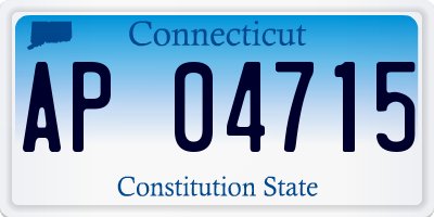 CT license plate AP04715