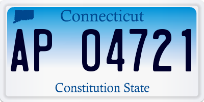 CT license plate AP04721