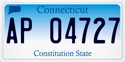 CT license plate AP04727