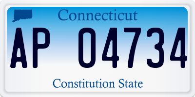 CT license plate AP04734