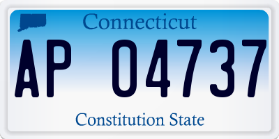 CT license plate AP04737