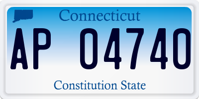 CT license plate AP04740