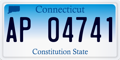 CT license plate AP04741