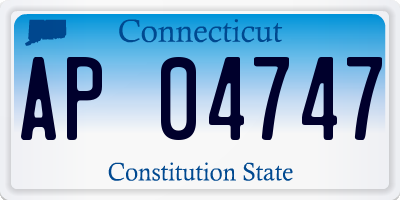 CT license plate AP04747