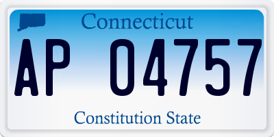 CT license plate AP04757