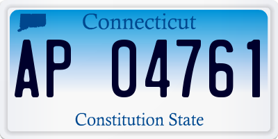 CT license plate AP04761