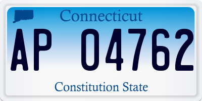 CT license plate AP04762